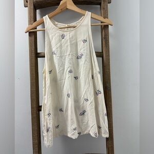 Old Navy Cream Floral Tank Top